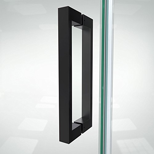 Dreamline Elegance-Ls 55 - 57 In. W X 72 In. H Frameless Pivot Shower Door In Satin Black, Shdr-4327300-09 #TOP6