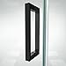 DreamLine Elegance-LS 44 - 46 in. W x 72 in. H Frameless Pivot Shower Door in Satin Black, SHDR-4334120-09