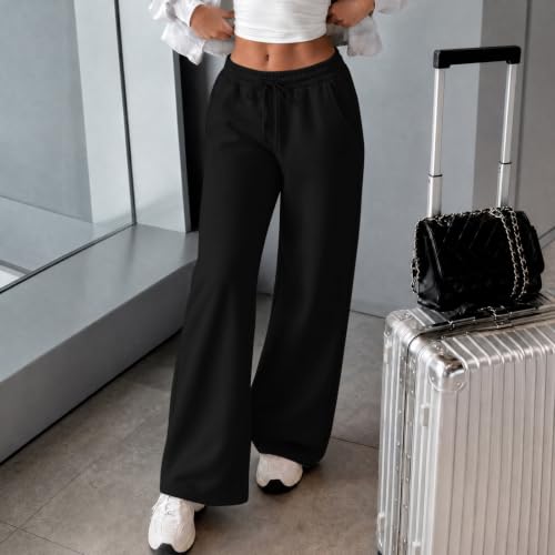 ENCURKUS Womens Wide Leg Sweatpants 2026 Fall Winter Drawstring Track Pants - image 5
