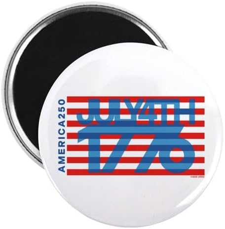 CafePress America250: July 4Th 2.25" Round Magnet, Refrigerator Magnet