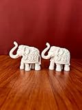 elefante marmorizado Dimensioni compatte: misura 7 cm, è perfetto per qualsiasi scaffale, scrivania o altare, aggiungendo una presenza affascinante senza travolgere lo spazio.