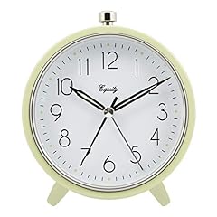 Equity 5 " Silent Sweeping Quartz Metal Alarm Clock Light Green (Model 20090 ) Equity 5 " Silent Sweeping Quartz Metal Alarm Clock Light Green (Model 20090 ) product image