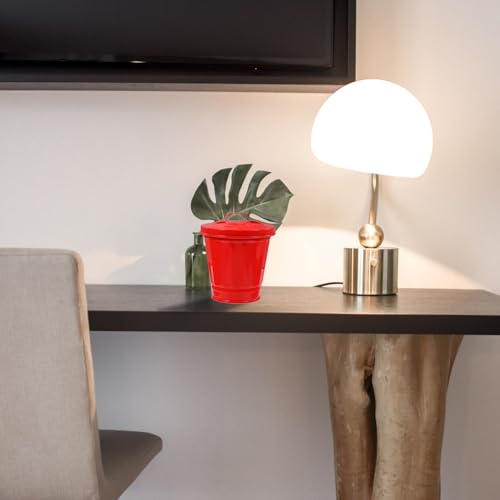 Canecas de Basura Mini de Hierro Galvanizado Rojo 2 unidades miniatura 4
