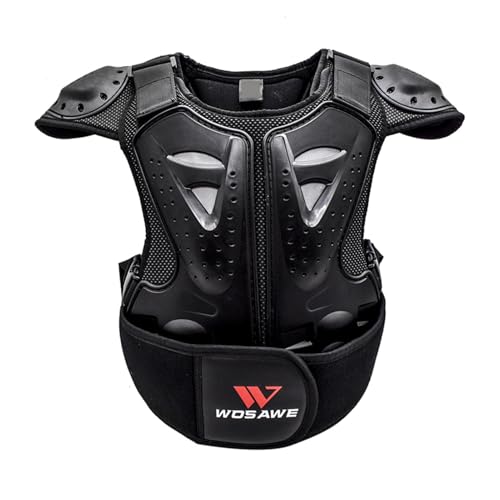 YNPQTDS - Chaqueta de protección para motocicleta, equipo de Dirt Bike para niños, chaleco de armadura para niños, protector de pecho para bicicletas, motocicletas, Dirtbike/Motocross/Ski/Snowboard