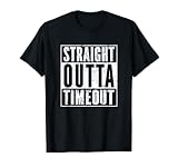 Distressed Straight Outta Timeout Clothing Funny Timeout T-Shirt