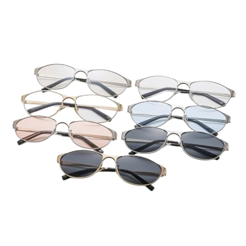 Lunettes de soleil œil de chat en métal style vintage - 2