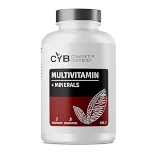 Multivitamin Tablets – Vitamins & Minerals – 365 Tablets 1 Year Supply – Laboratory Tested – Complete Your Body