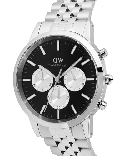 Image of Daniel Wellington Black Round Dial Analogue Men's Watch - DW00100873K