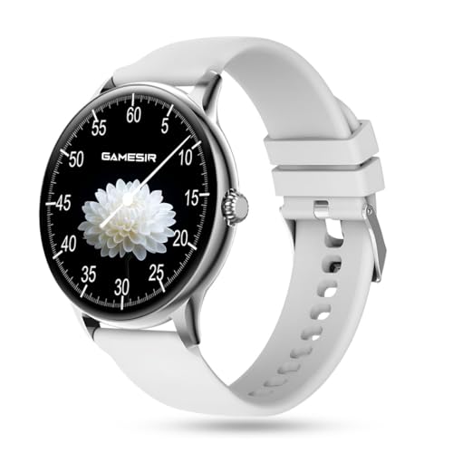 Image of GameSir Glavito Round Dial Smartwatch with 1.49 inch AMOLED Display, 100+ Sports Modes, IP67, Bluetooth Calling, Functional Crown Control, Health Tracking, 100+ Watch Faces for Men & Women (Grey)