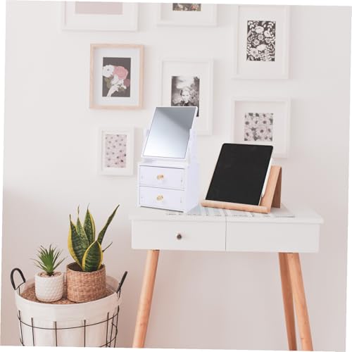 Espejo de maquillaje con organizador y caja de almacenamiento grande miniatura 7
