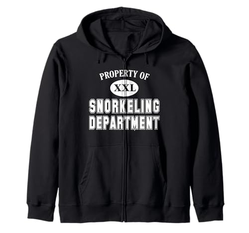 Property of Snorkeling Department Fun Collegiate-Style Zip Hoodie