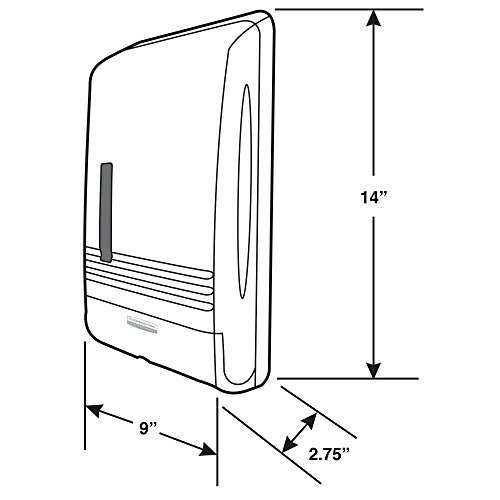 SlimFold Folded Paper Towel Dispenser (06904), Compact, One-at-a-Time Manual Dispensing, White