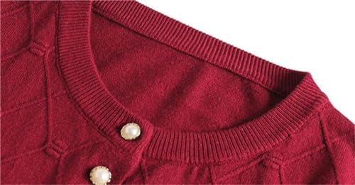 Middle-Aged Elderly Grandma's 60-70-80 Years Old Women Knitted Cardigan O-Neck Thin Knitted Coat2