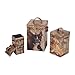 Guildmaster Home Decorative Tin Canisters - Aged Metal