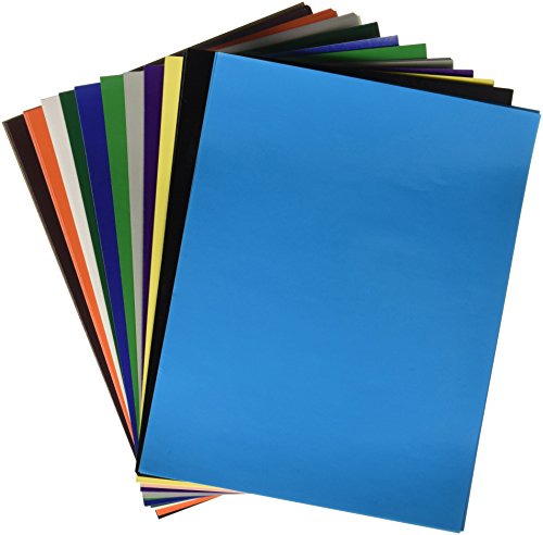Hygloss 286 Super Glossy Papel, 12 colores, 0.4 pulgadas de altura, 6.5 x 8.5-Inch, varios, 96