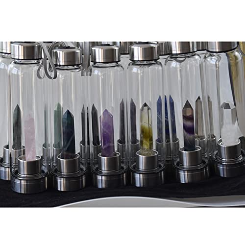 Gourde en cristal naturel et obélisque quartz reiki healing spirit