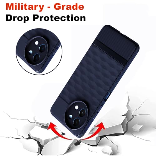 Image of Shockproof Case for Vivo Y38 5G / Y58 5G | Full Camera Protection | TPU Flexible Back Cover for Vivo Y38 5G / Y58 5G (Steel Blue)