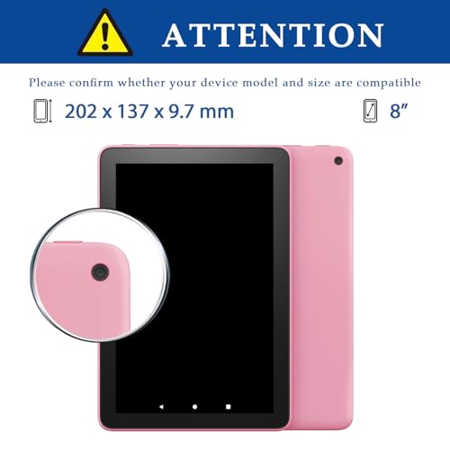Étui en cuir pour Amazon Fire HD 8 2020 avec coque interne TPU bleue et support intégré