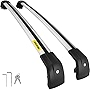 Mophorn Roof Rack Cross Bars Baggage Locking Roof Rail Crossbars Luggage Cargo Ladder Bike Load Roof Cross Bars Black (for Audi Q7, for Audi Q7 2006-2021 Sliver)