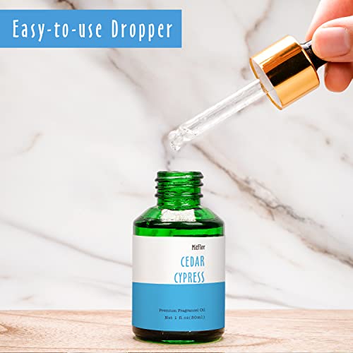 Cedar Cypress Fragrance Oil, Mitflor Single Scented Oil, Premium Grade Fragrance Oil For Soap & Candle Making, Large Size Aromatherapy Oil, Woody Scent For Home Fragrance, 30Ml #TOP2