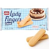 DOUzzle Lady Fingers Cookies for Tiramisu - Savoiardi Italian Ladyfingers Biscuits (1 Pack) - Perfect for Desserts, Snacking, and Baking - Made In Italy, Kosher Parve