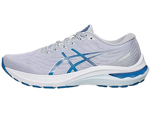 ASICS GT-2000 11 Shoes for Women - Jacquard Mesh Upper, Lace Up Closure, Classy, and Comfy Wear Piedmont Grey/Reborn Blue 7.5 B - Medium