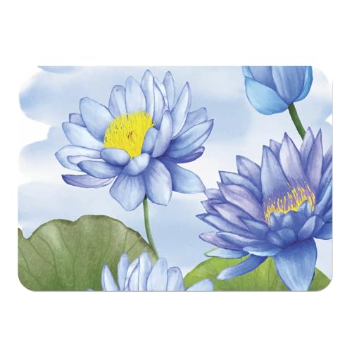 Sets de table en liège Lotus Bleu 39x28cm grand format élégant - 2
