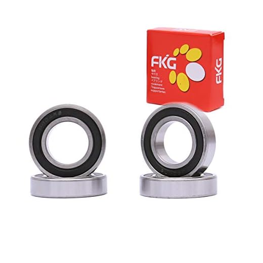 FKG 6904-2RS 20x37x9mm Deep Groove Ball Bearing Double Rubber Seal Bearings Pre-Lubricated 4 Pcs
