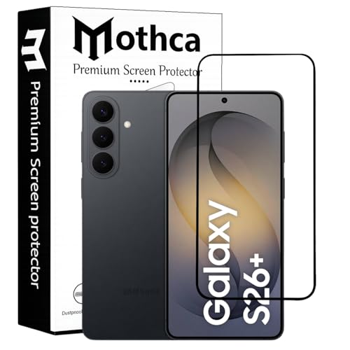 Image of Mothca Advanced Tempered Glass Screen Protector Compatible for Samsung Galaxy S26 Plus with Edge to Edge Coverage - Case Friendly, Anti-Scratch & Bubble-Free Installation Kit