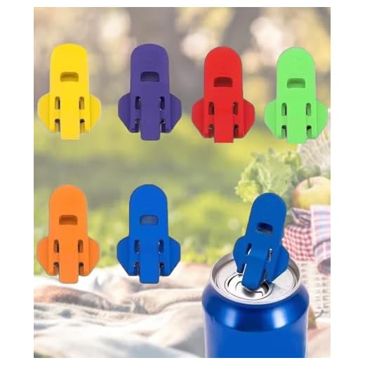 Manual Easy Can Opener, Colorful Can Opener Tool 6 Pcs