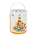 Wooden Building Blocks Set - 100 pc for Toddlers Preschool Age - Classic Hardwood Plain & Colored Small Wood Block Pieces for Boys & Girls - Basic Educational Build & Play Toy