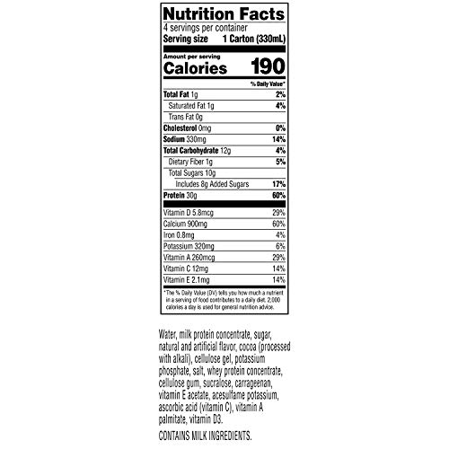 Gatorade Super Shake, Chocolate, 30G Protein, 11.16 Fl Oz Carton, 4 Count (Pack Of 3) #TOP6