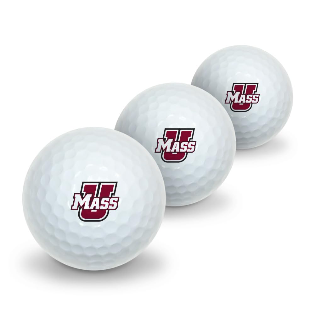 GRAPHICS & MORE UMass Novelty Golf Balls 3 Pack