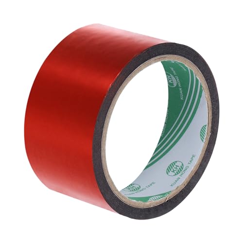 MECCANIXITY Red Metalized Tape 1.4 Inch x 55 Yards Decor Tape for Detailing Accent Wall, Graphic Arts, Pack of 1