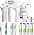 APEC Water 5-Stage Under Sink Reverse Osmosis Water Filter System with Extra High Capacity Pre-Filter Set, Essence Series, WQA Certified, 50 GPD, Removes 99.99% of Contaminants, Home Water Filtration