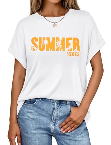 Damska koszulka Summer Vibes 100% bawełny