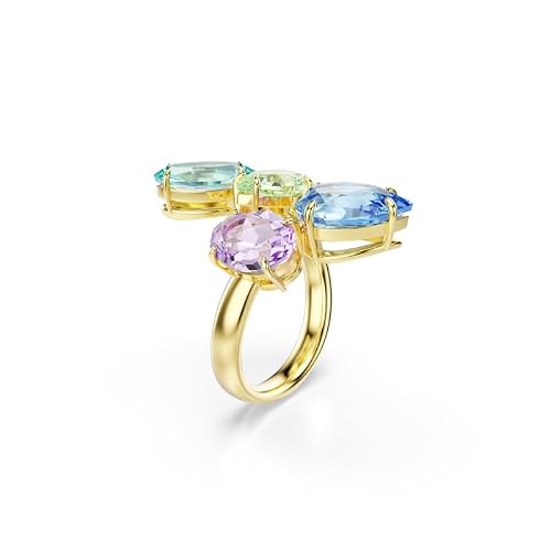 Swarovski Bague avec motif Gema, Tailles variées, Placage de ton or – vue 3