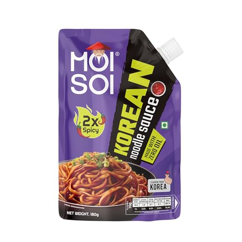 Image of Moi Soi Korean Noodle Spicy Sauce Made Wth Zero Oil Sauce - 180gms