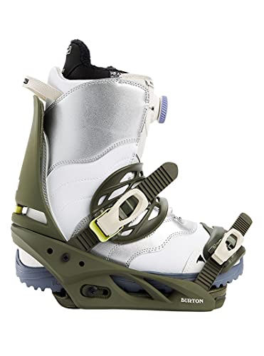 Burton Lexa Womens Snowboard Bindings Dark Green Sz M (6-8) #TOP3