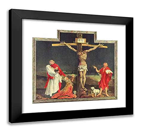 ArtDirect Grunewald, Matthias 22x20 Black Modern Framed Art Print Titled: The Crucifixion ll
