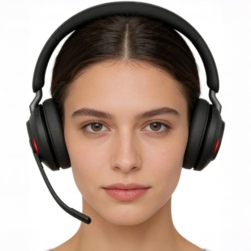 Coussinets Jabra 45H confortables en mousse de rechange defean noir - 7