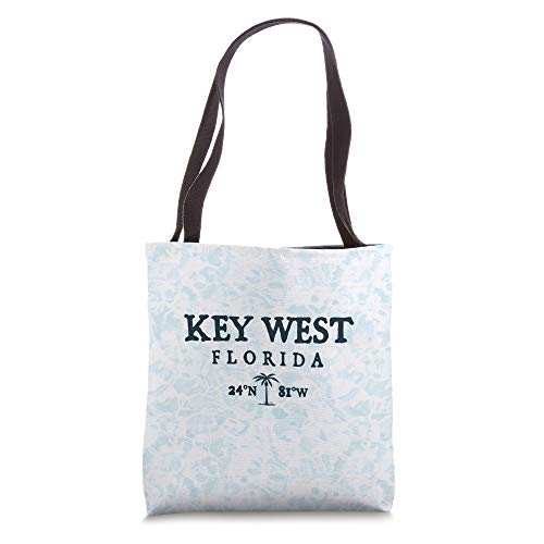 Key West Florida Palm Tree Surf Beach Gift Tee Tote Bag