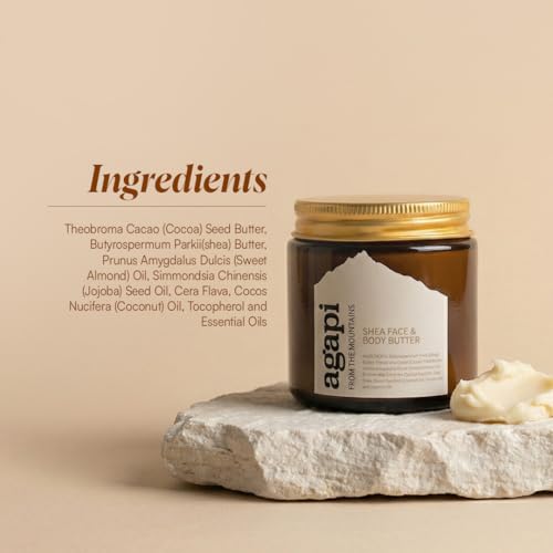 Image of Agapi Sikkim Shea Face and Body Butter - Deeply Nourishing & Moisturizing, All-Natural Shea Butter for Soft, Smooth Skin, Ideal for Dry, Sensitive Skin, Non-Greasy