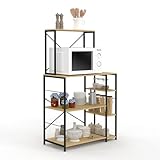 Photo Gallery idmarket - mensola da cucina detroit supporto a microonde multi-ripiano Photo Gallery idmarket - mensola da cucina detroit supporto a microonde multi-ripiano