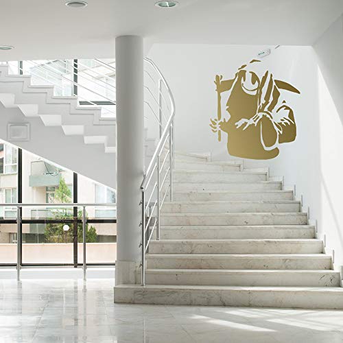 Banksy Happy Face Death Sticker - Smiley Emoji Smile Wall Vinyl Decal - Funny Laughing Art Mask Emotion Mural - Street Art Home Decor #TOP3