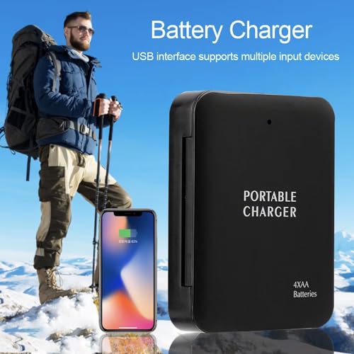 Cargador portátil VOLT para baterías AA con USB-C miniatura 7