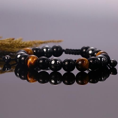 sereney triple protection birthday bracelet for men handmade 9 10 11 12 13 15 16 18 21 30 40 50 60 year old birthday gift for him as happy birthday id bracelets for boys son grandson dad man