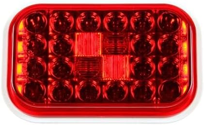 Generic 5.5" x 3.5" Rectangular Signal Stat Red 24 Diode LED STT Light 4550