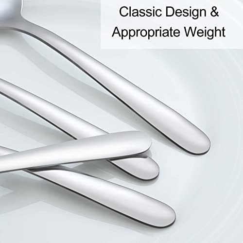 image for Pleafind 36 Pieces Teaspoons Set (6.2 inch), Spoon Silverware, Stainle
