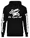 Produktbild UGLYSHIRT Simson Ostdeutschland Herren Kapuzenpullover | Zweitakter Hoodie Trabbi S50 S51 Trabant Pullover | Schwarz (M)